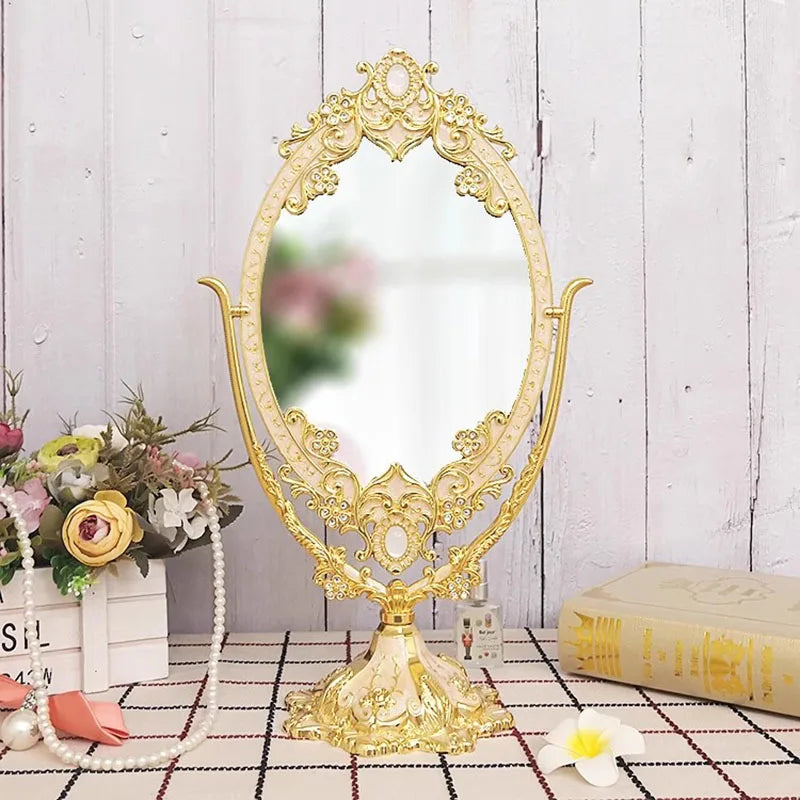 Vanity Dressing Table Mirror Creative Design Luxury Fashion Girls Standing Minimalist Mirror Interior Espelhos Room Decorations