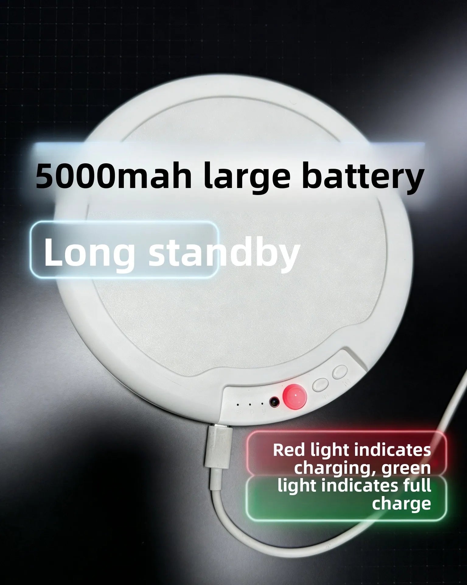 Motion Sensor LED Ceiling Light Rechargeable Remote Control for Hallway Stairs Corridor Indoor Home Wireless Security Light