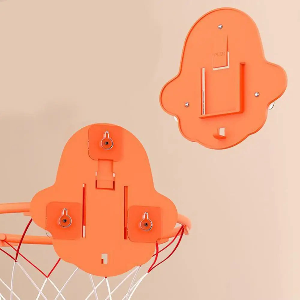Indoor Basketball Hoop 32cm Dribbling Silent Basketball Training Hoop Noiseless Bouncing Foldable Wall-Mounted Outdoor Toys