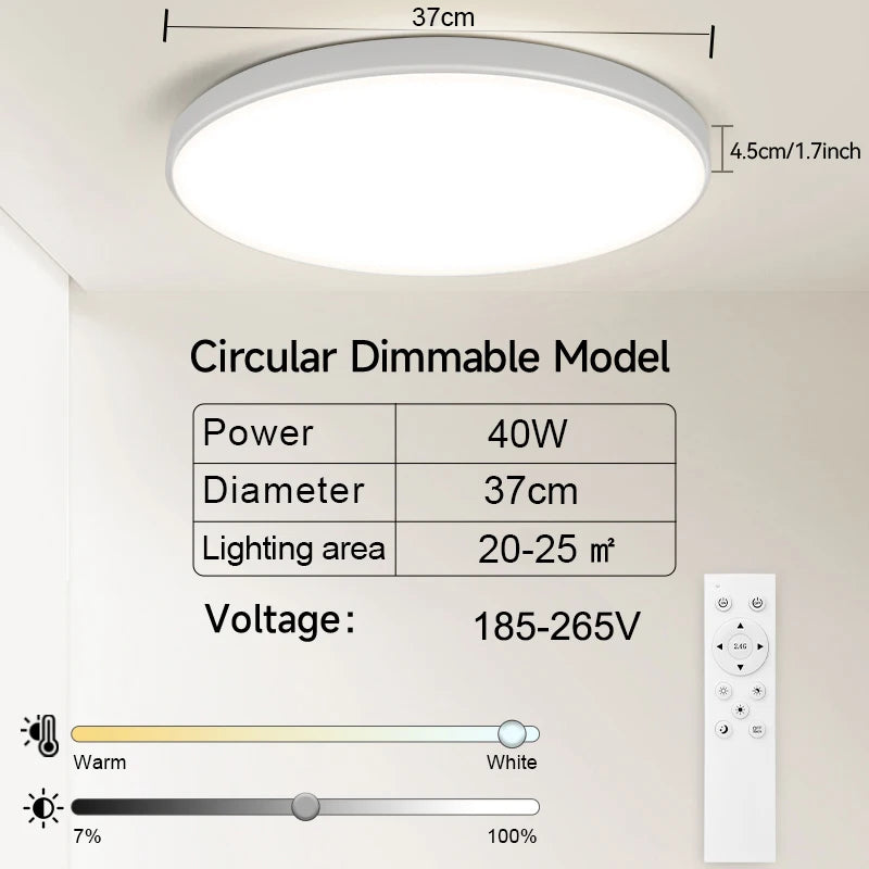 LED Ceiling Lamps Chandelier Panel Lamp IP44 Waterproof Bathroom Ceiling Lights Indoor Lighting for Bedroom Living Room Luminair