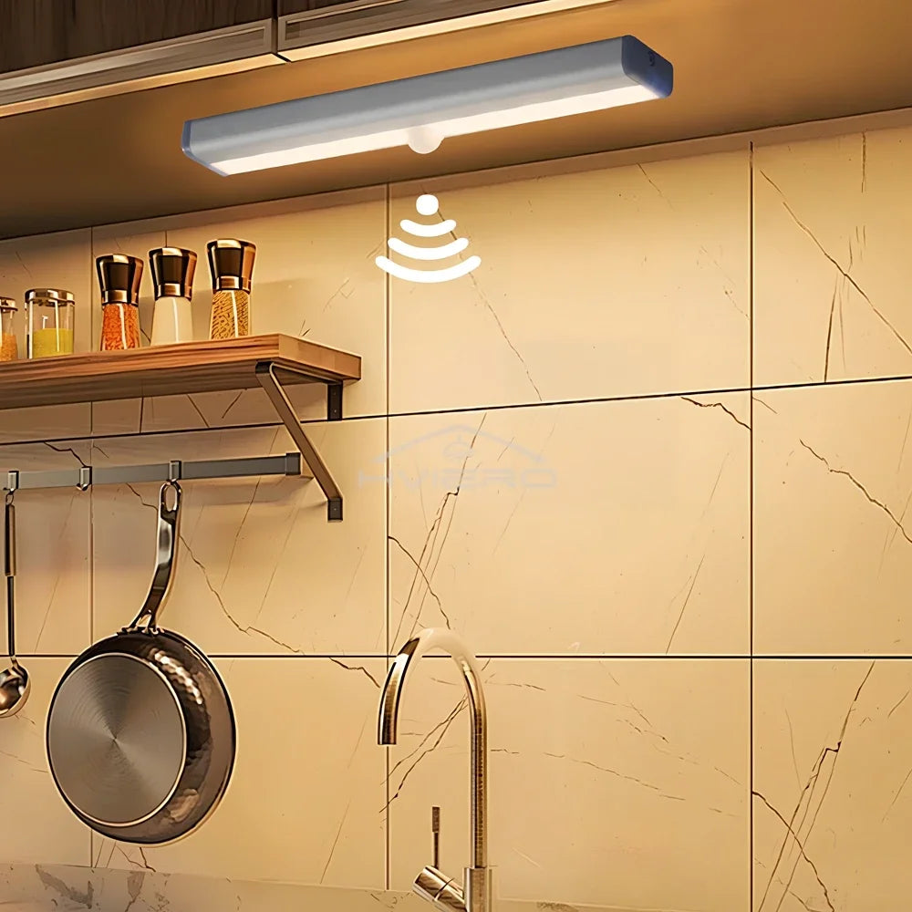 1/2/4/8X Smart Perception Closet Stairs Lighting 6/10LED PIR Motion Sensor Lamp Cupboard Wardrobe Bed Under Cabinet Night Light