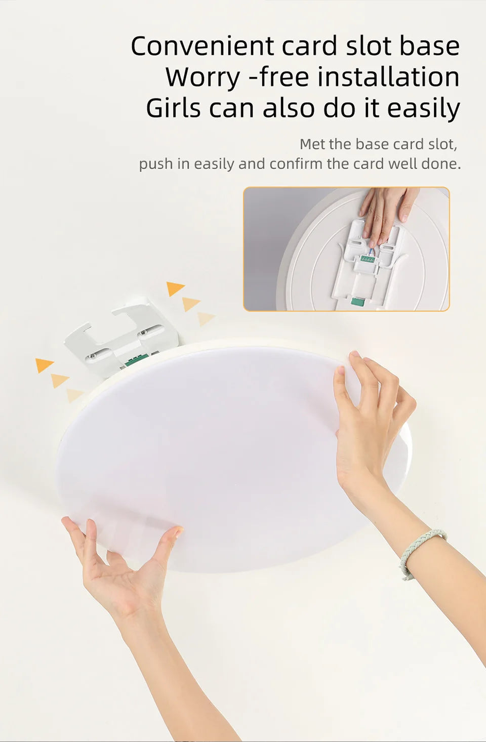 Aisilan LED Smart Ceiling lamp Ultra-thin Light Control by Remote Dimmable 24W 36W Flood Lighting for Living room Bedroom