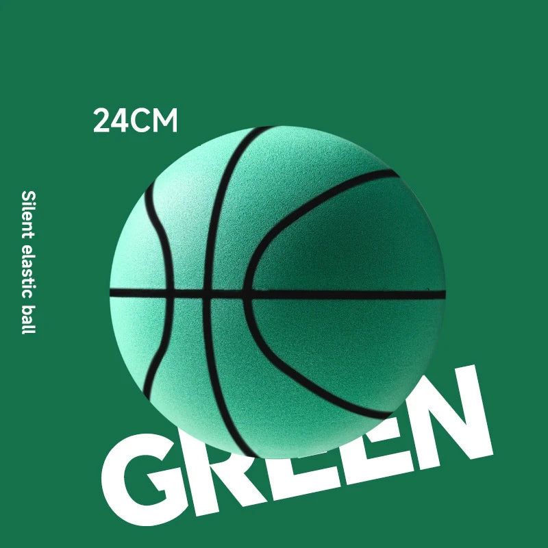 【YY26】18/21/24cm Bouncing Mute Ball Indoor Silent Basketball With Hoop High-Resilience Lightweight Mini Basketball Kids Gifts