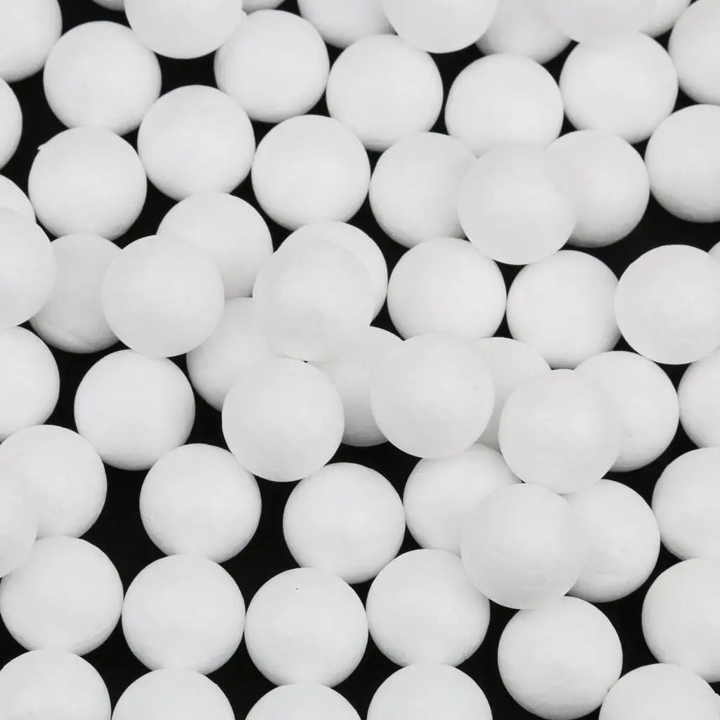 Polystyrene Foam Craft Balls Smooth White Spheres for Sculpting Foam DIY Projects and Home Decor