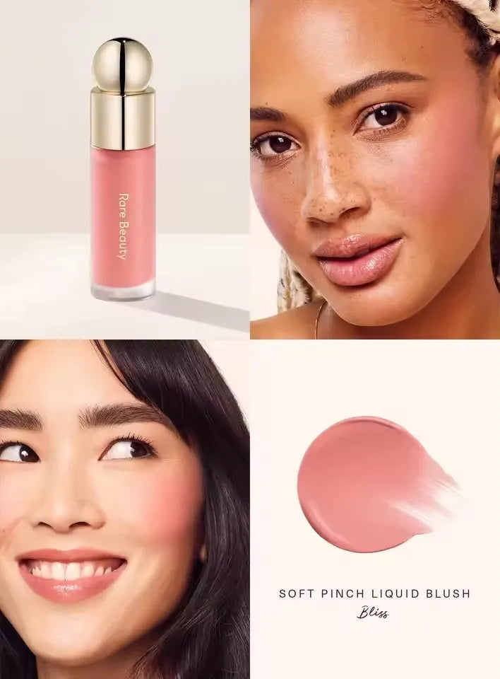 Rare Beauty Creamy Powder Blush Soft Focus Luminous Glow Buildable Pigment Lightweight Long Lasting Non-Fading Rosy Cheek Makeup