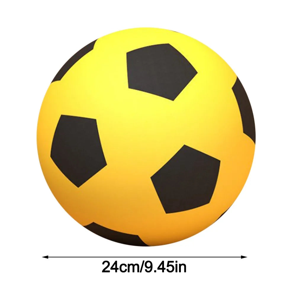 High-Elastic Silent Football Easy to Grip Low Noise Low Noise Foam Soccer Ball Lightweight Squeezable Indoor Training Ball