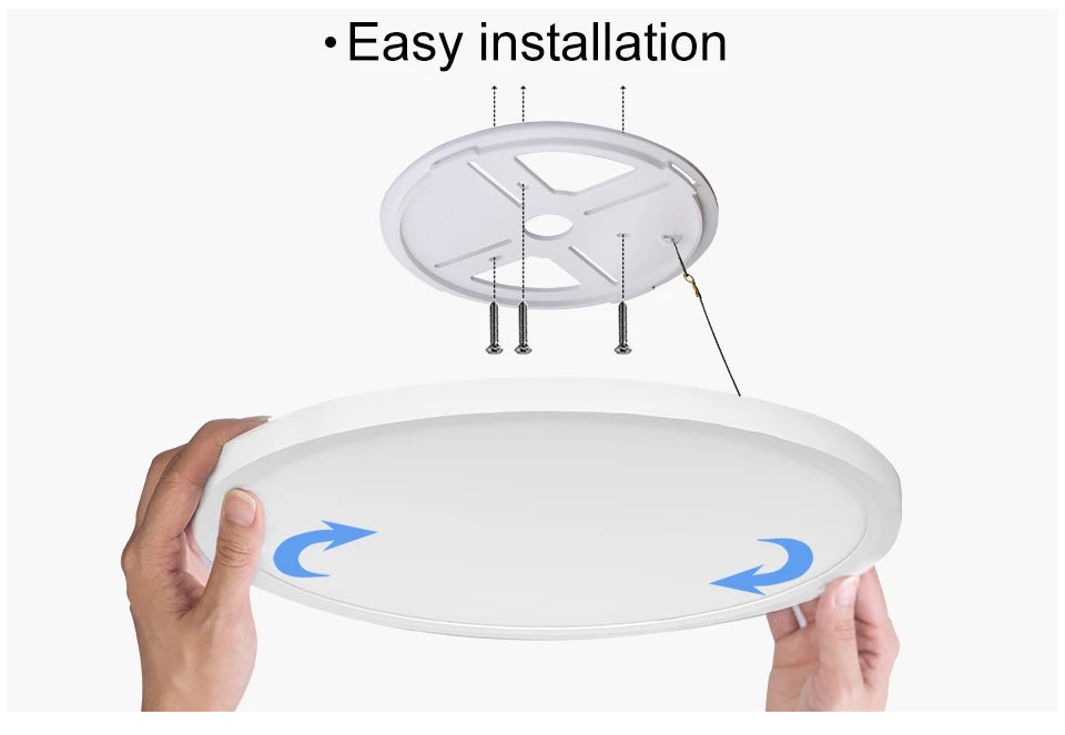 Smart Ceiling Lights 0.94 Inch Remote APP Control Ultra Thin Dimmable Modern Round LED Ceiling Lamp Bedroom Dining Room Kitchen