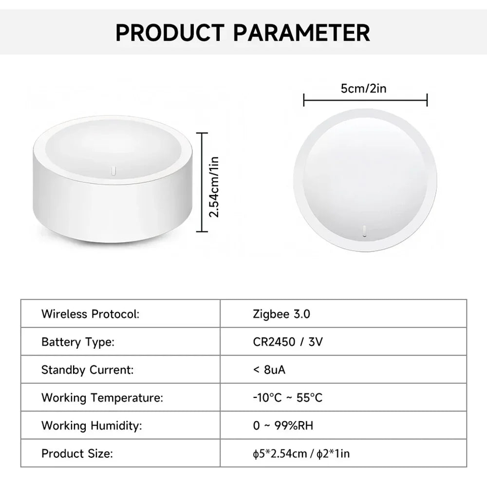 new gadgets Tuya ZigBee Smart Home button  Smart Knob Switch Wireless Scene Button Rotatable Dimmer Switch Linkage Remoter