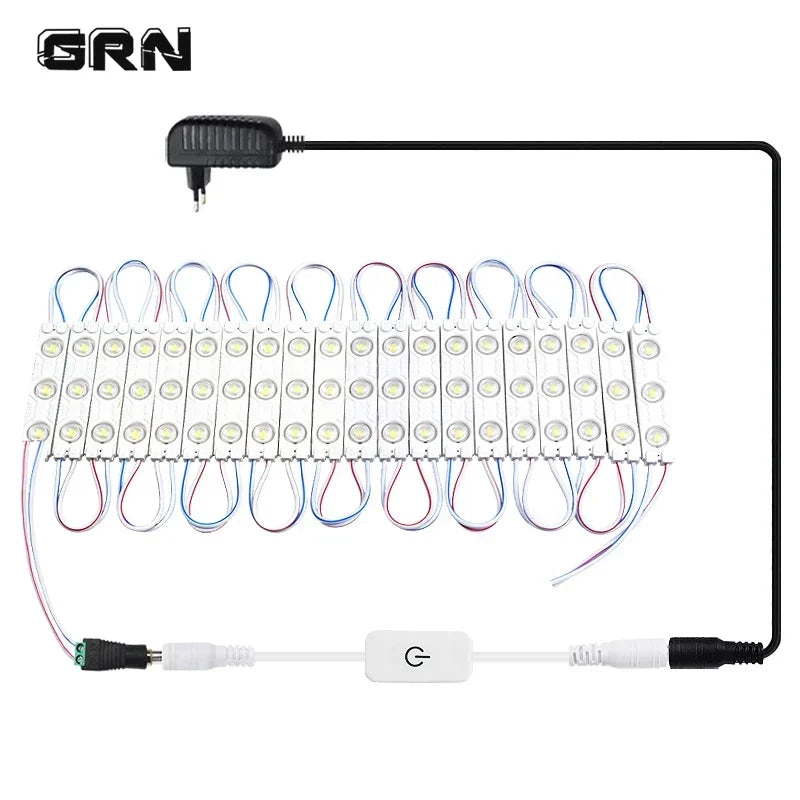 Led Vanity Mirror Lights Kit Vanity Make Up Light Dressing Table Strip Light Touch Control Dimmable Waterproof Mirror Front Lamp