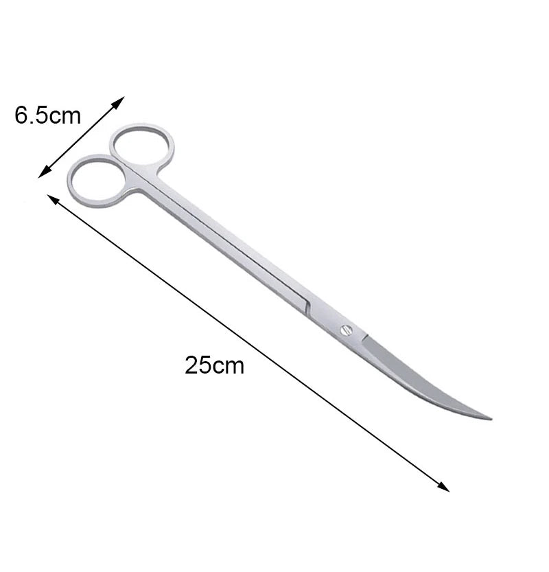 Aquarium Scissor Tools Fish Tank Tweezer Plants Wave Scissors Grass Stainless Cleaning Tools Storage Holder Aquarium Accessories