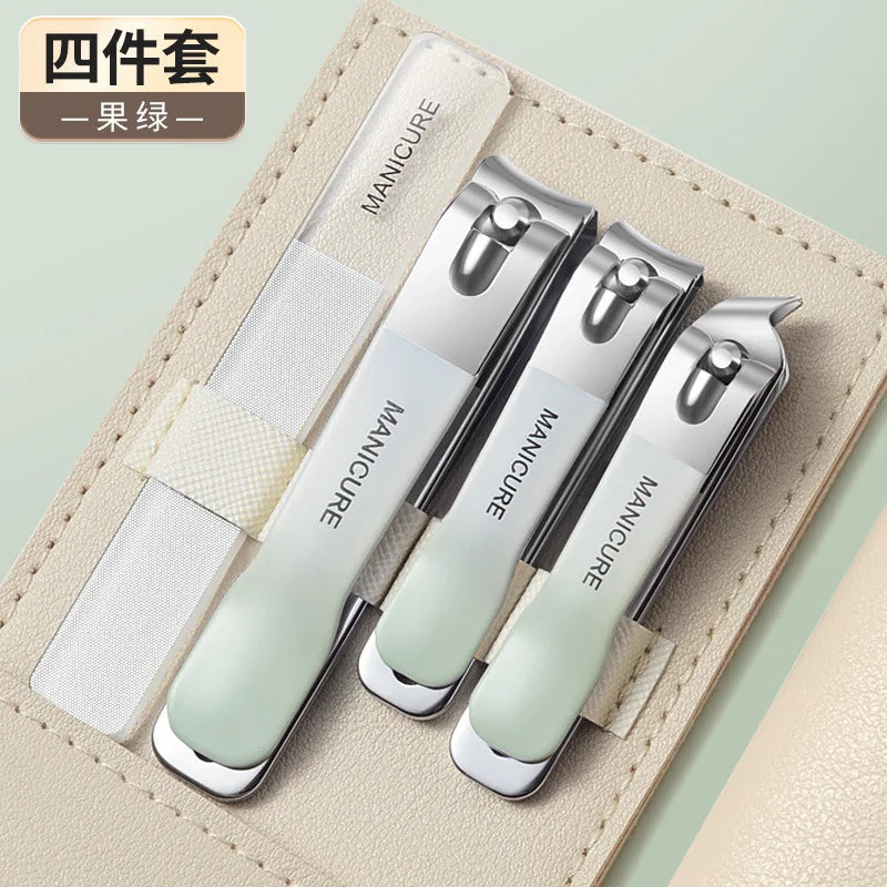 Portable Nail Clippers & Manicure Pedicure Set - Complete Nail Care Kit with Clippers, File, Cuticle Remover & Tools