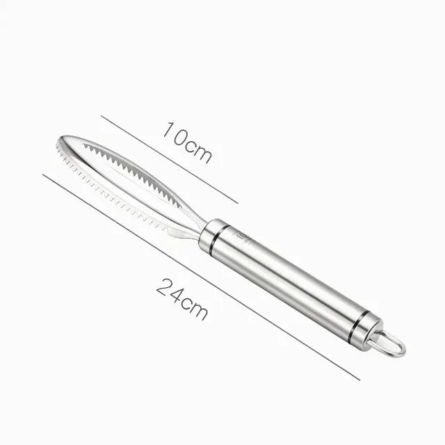 Kitchen Accessories Stainles Fish Scales Scraping Graters Fast Remove Fish Cleaning Peeler Scraper Fish Bone Tweezers Tool Gadge