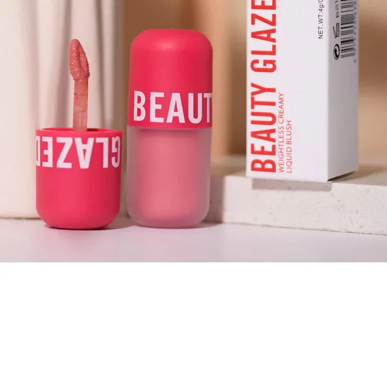 BEAUTY GLAZED 5 Colors Blush Serum Long Lasting Waterproof Natural Cheek Tint Blusher Matte Cream On Face Make Up Cosmetics