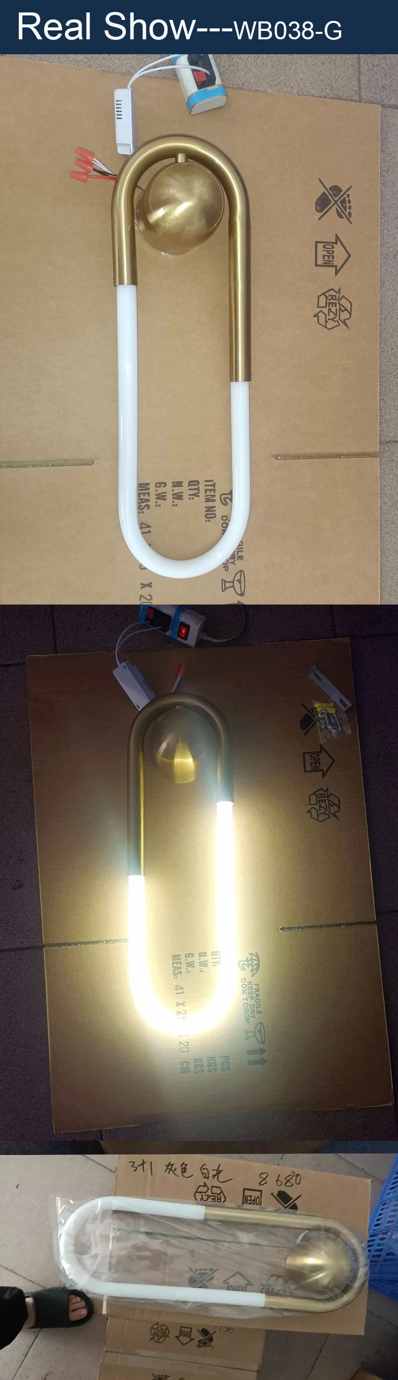 Mirror Wall Lamps Bathroom Modern Wall Lights Toilet Wall Mounted Lighting Fixtures Sconces Indoor Bedroom 12W 40 CM