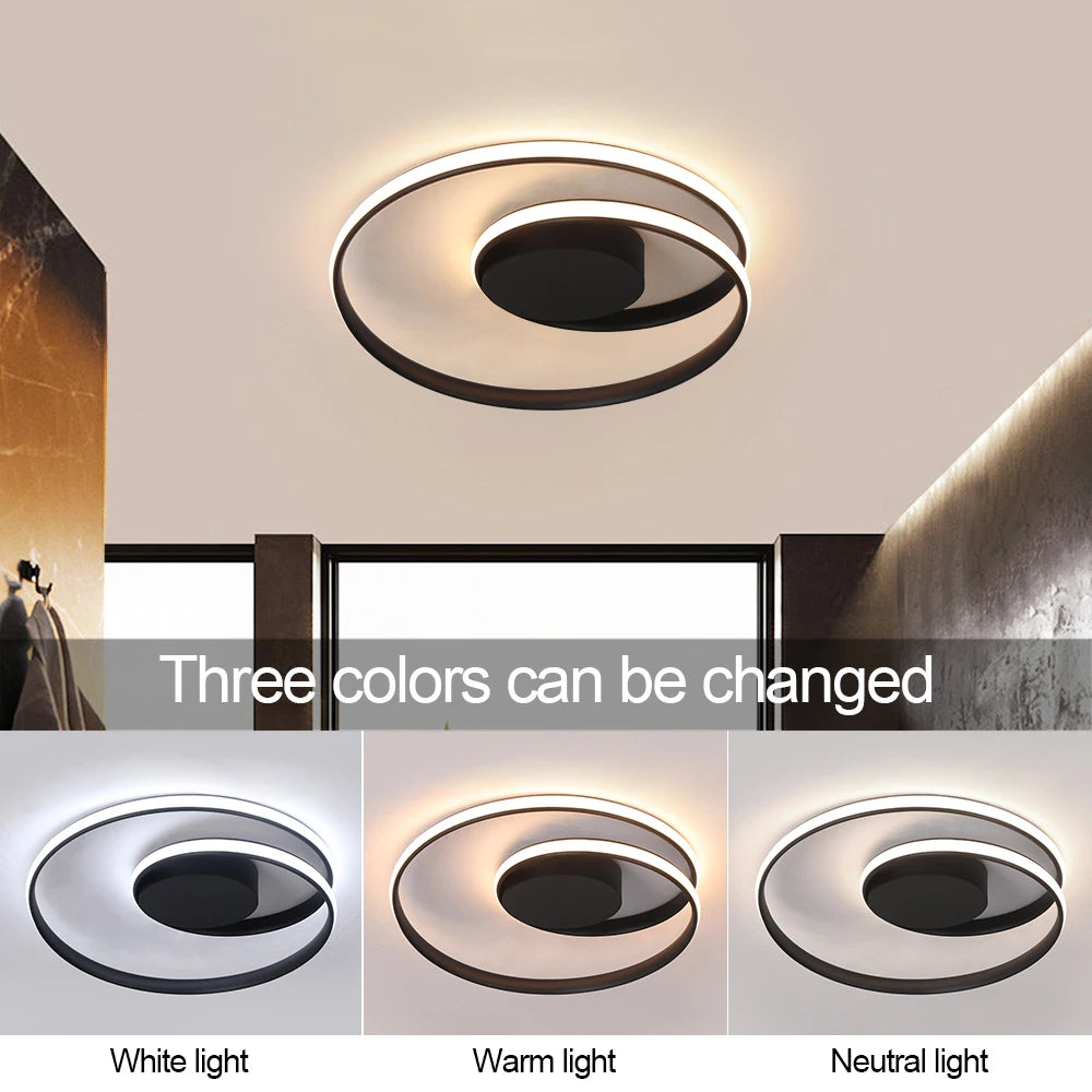 Modern Ceiling Light LED Chandelier Lamp Luminaire Living Dining Room Lighting Acrylic Surface Mounted Home Decor Indoor Fixture