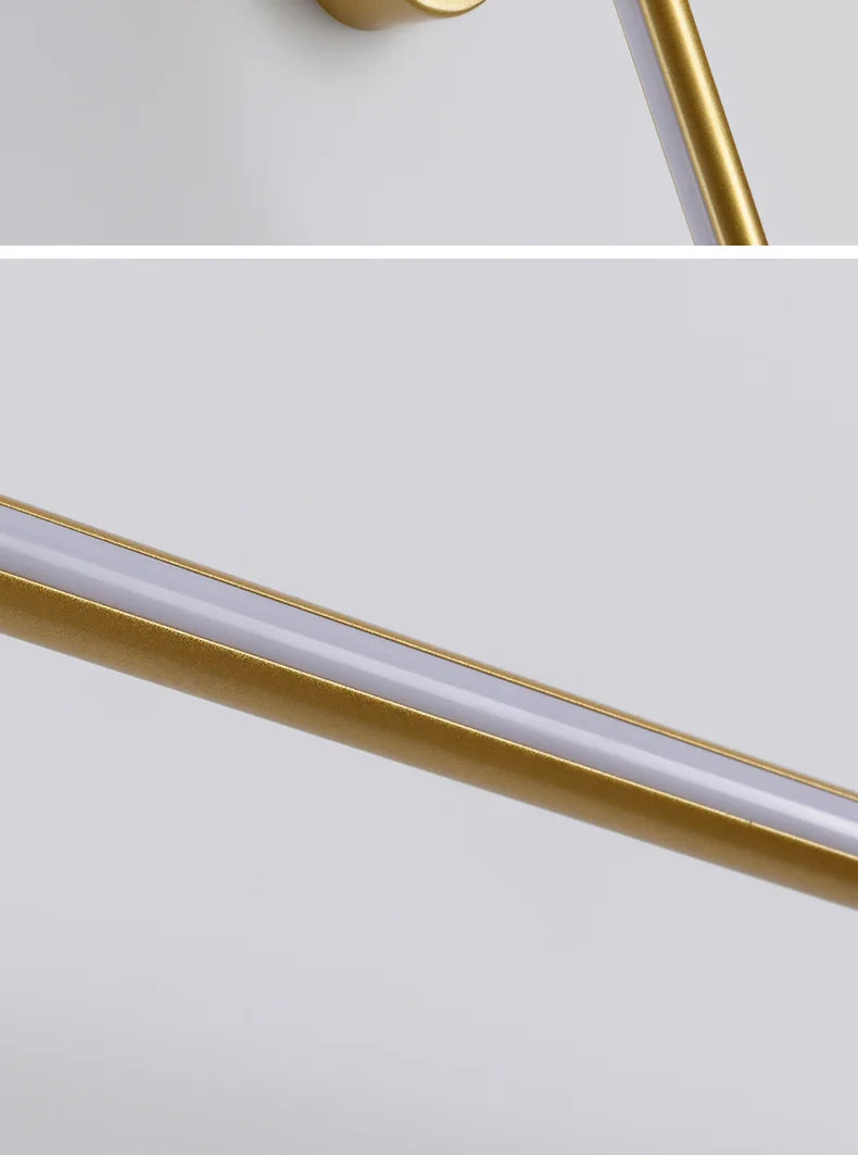 Modern Led Mirror lights lamp for mirror bathroom wall lamp sconce Length680/980mm White/Black/Gold Color Finished