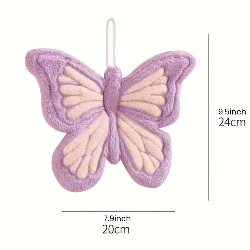 "Beauty" must be translated as "appearance value"   Original: Hanging Coral Fleece Butterfly High-Appearance Cartoon Thickened S