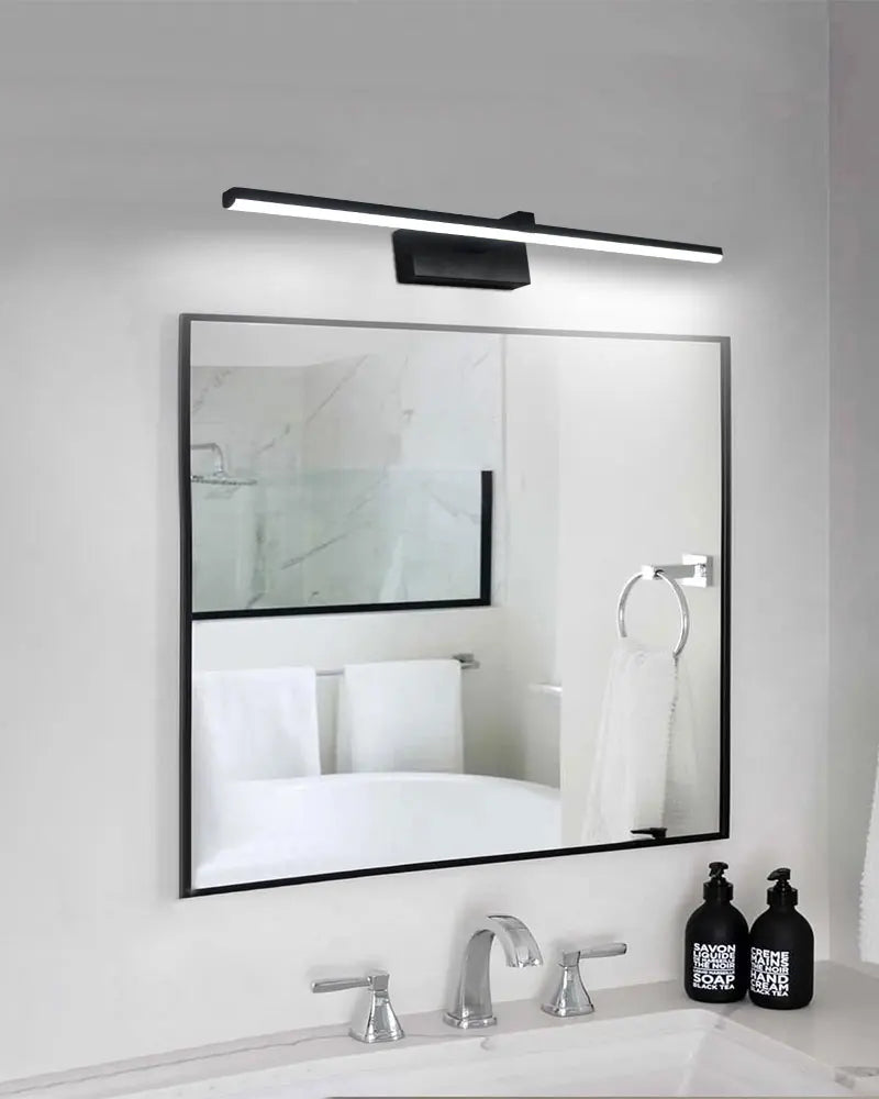 Indoor LED Vanity Lights for Mirror Hardwired 40/60cm Black LED Wall Lights Wall Lamps for Bathroom Picture Lights for Wall
