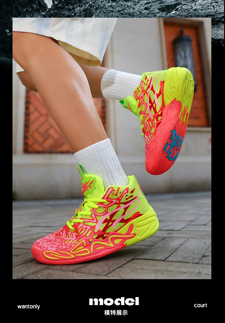 739 High Quality Mens Basketball Sneakers Breathable Cushioning Training Sports Shoes Youth Gym ForMotion Basketball Shoes 35-45