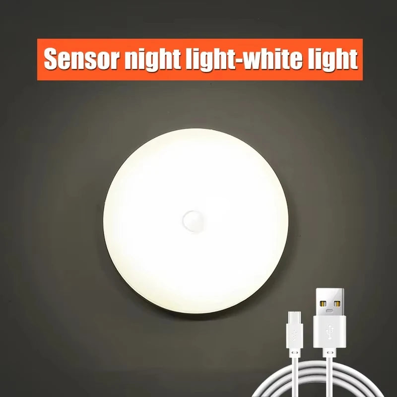Motion Sensor Night Light Wireless/EU Plug Wall Lamp LED Indoor Lighting,Bedroom Bathroom Corridor Stairway Cabinet Auto ON/OFF