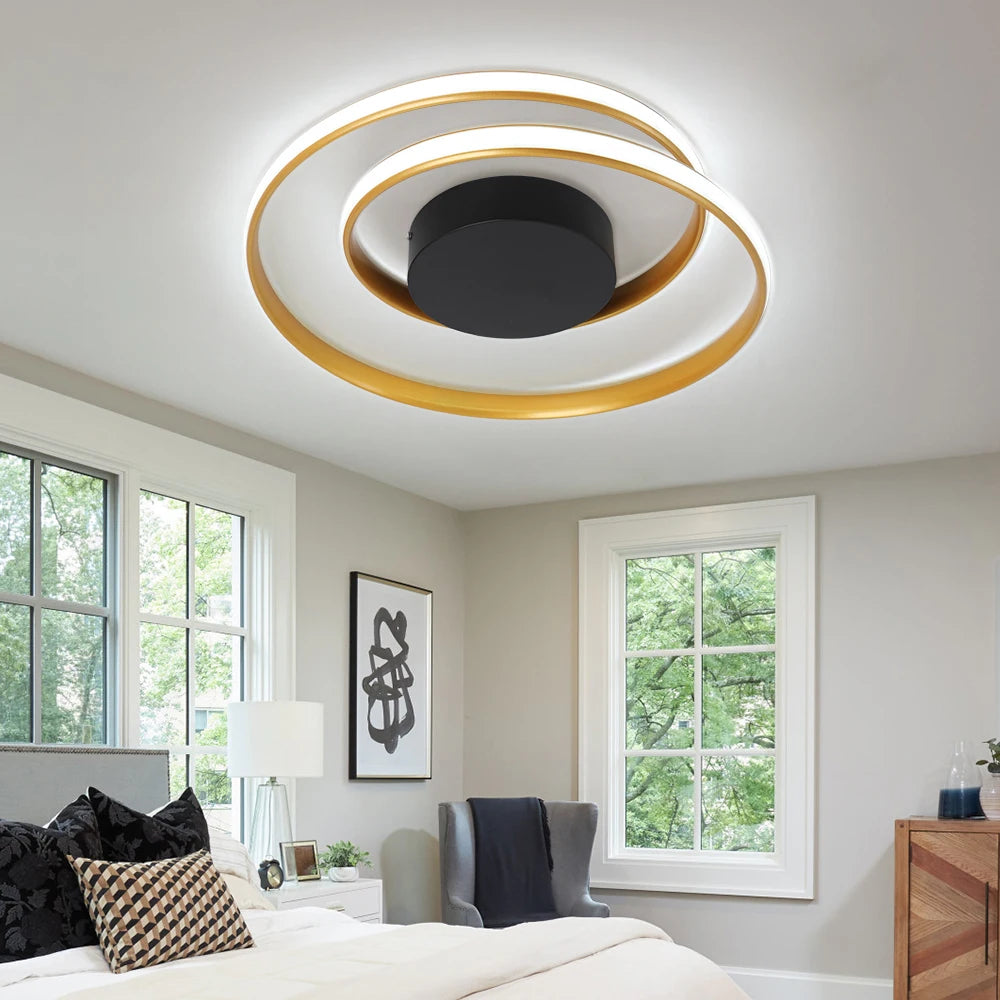 Modern Ceiling Light LED Chandelier Lamp Luminaire Living Dining Room Lighting Acrylic Surface Mounted Home Decor Indoor Fixture