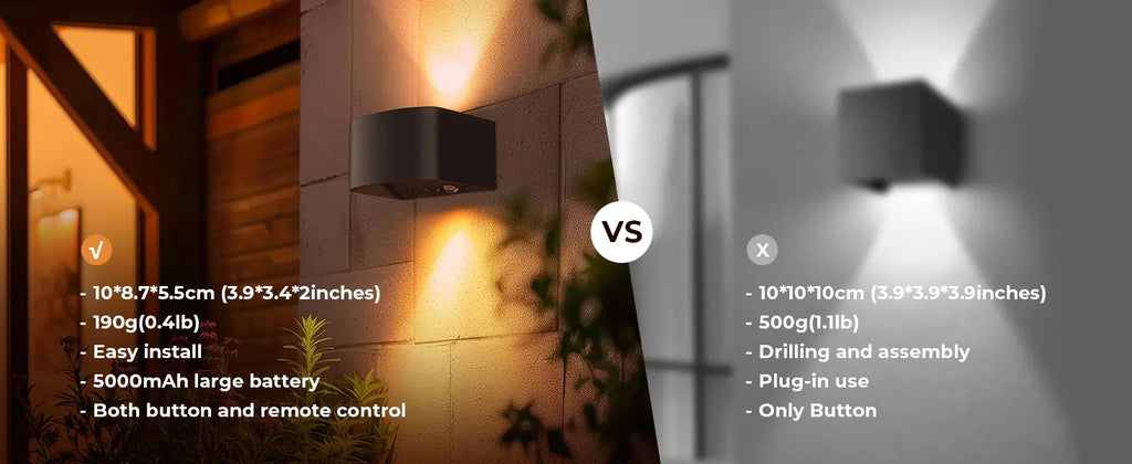 Smart Motion Sensor Wall Light LED Rechargeable Magnetic Night Light LED 3 Colors Dual Control, Timing Setting, Day/Night Mode