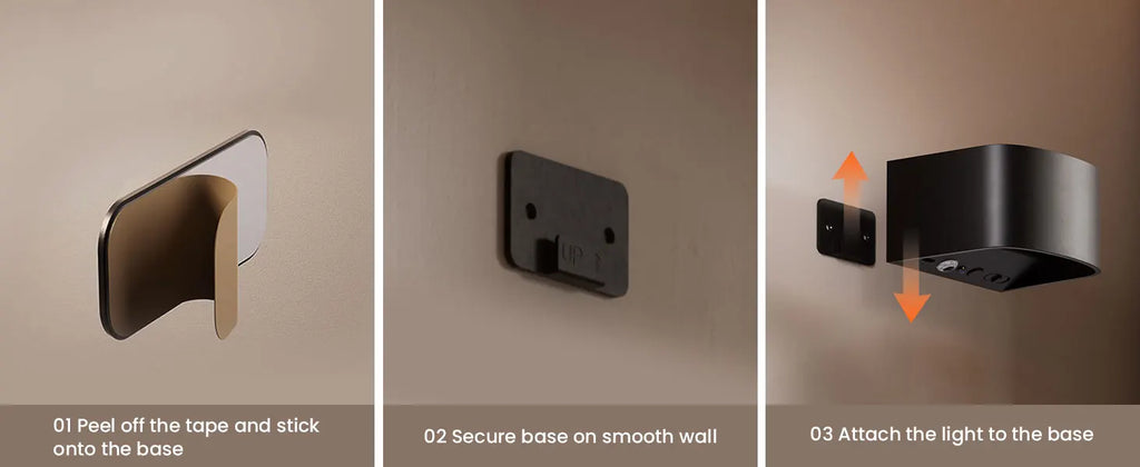 Smart Motion Sensor Wall Light LED Rechargeable Magnetic Night Light LED 3 Colors Dual Control, Timing Setting, Day/Night Mode