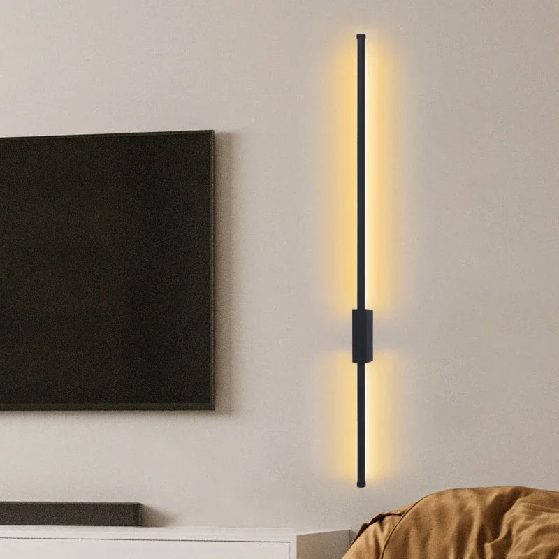 Indoor LED  long wall lamp  Nordic style Long LED Wall Light  Home Decoration Bedroom Living Room Sofa Background