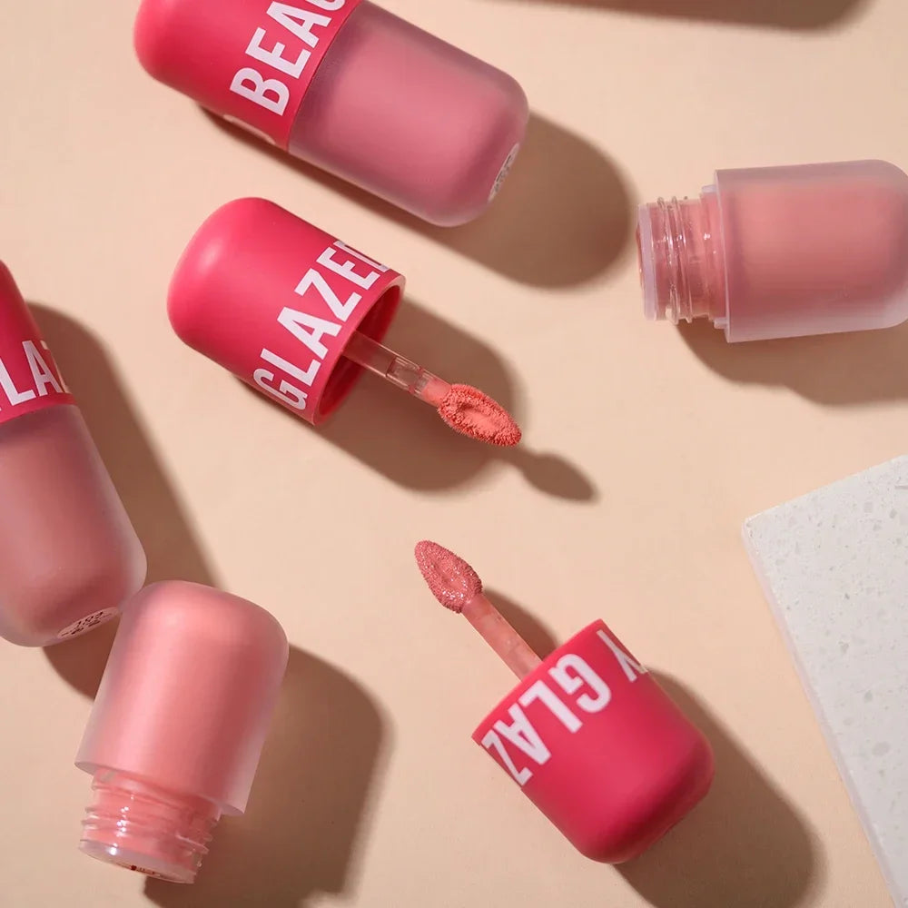 BEAUTY GLAZED 5 Colors Blush Serum Long Lasting Waterproof Natural Cheek Tint Blusher Matte Cream On Face Make Up Cosmetics