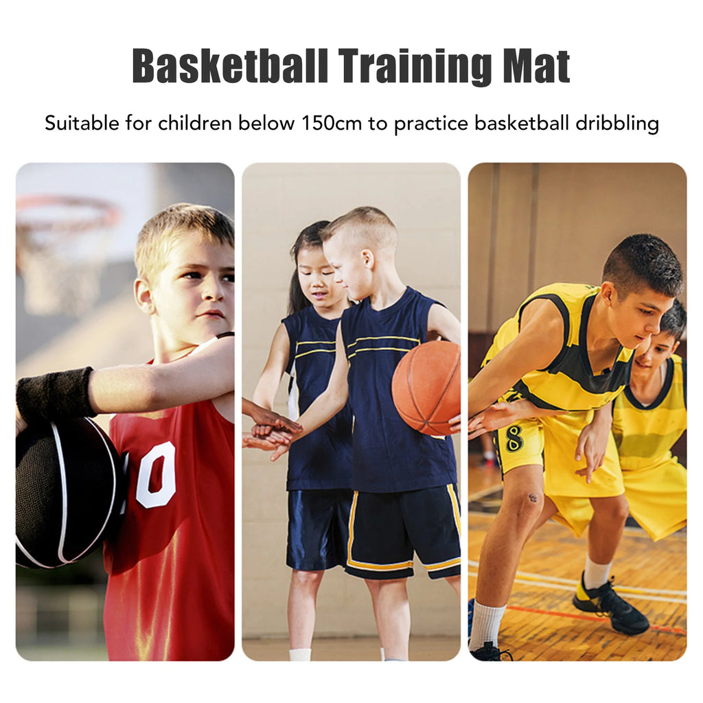 Indoor Sound Insulation Basketball Footstep Mat 2mm Basketball Training Mat Mute Rubber Basketball Training System for Kids