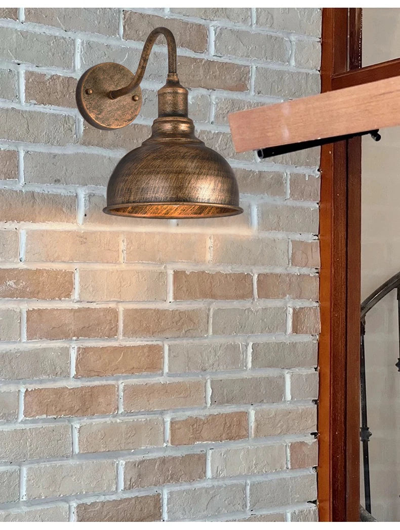 Loft Retro Industrial Indoor Wall Lamp Minimalist garden light Iron Lamp Restaurant Corridor Balcony Wall Light