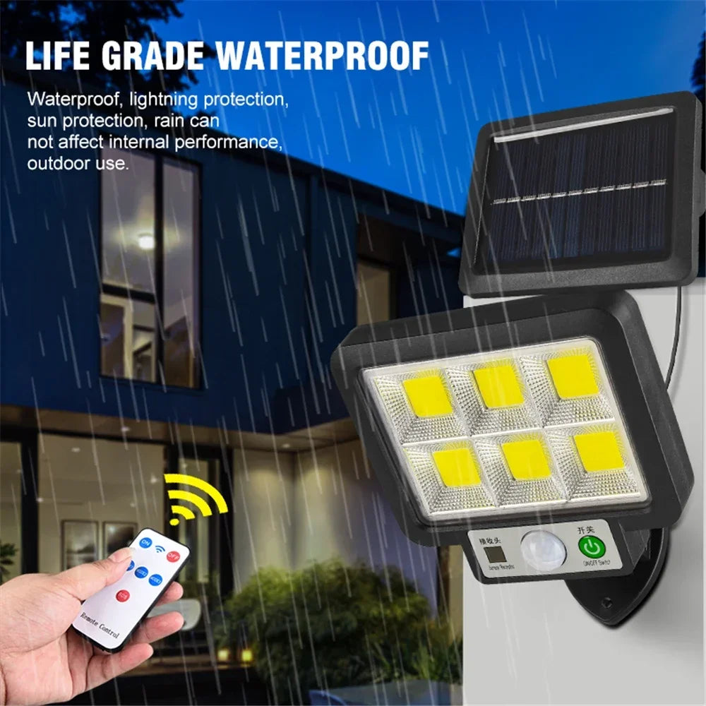 Motion Sensor Lamps Garden Street Lighting Solar Lamp LED Solar Split Wall Lamp 3 Mode Waterproof For Garage Security Wall Light