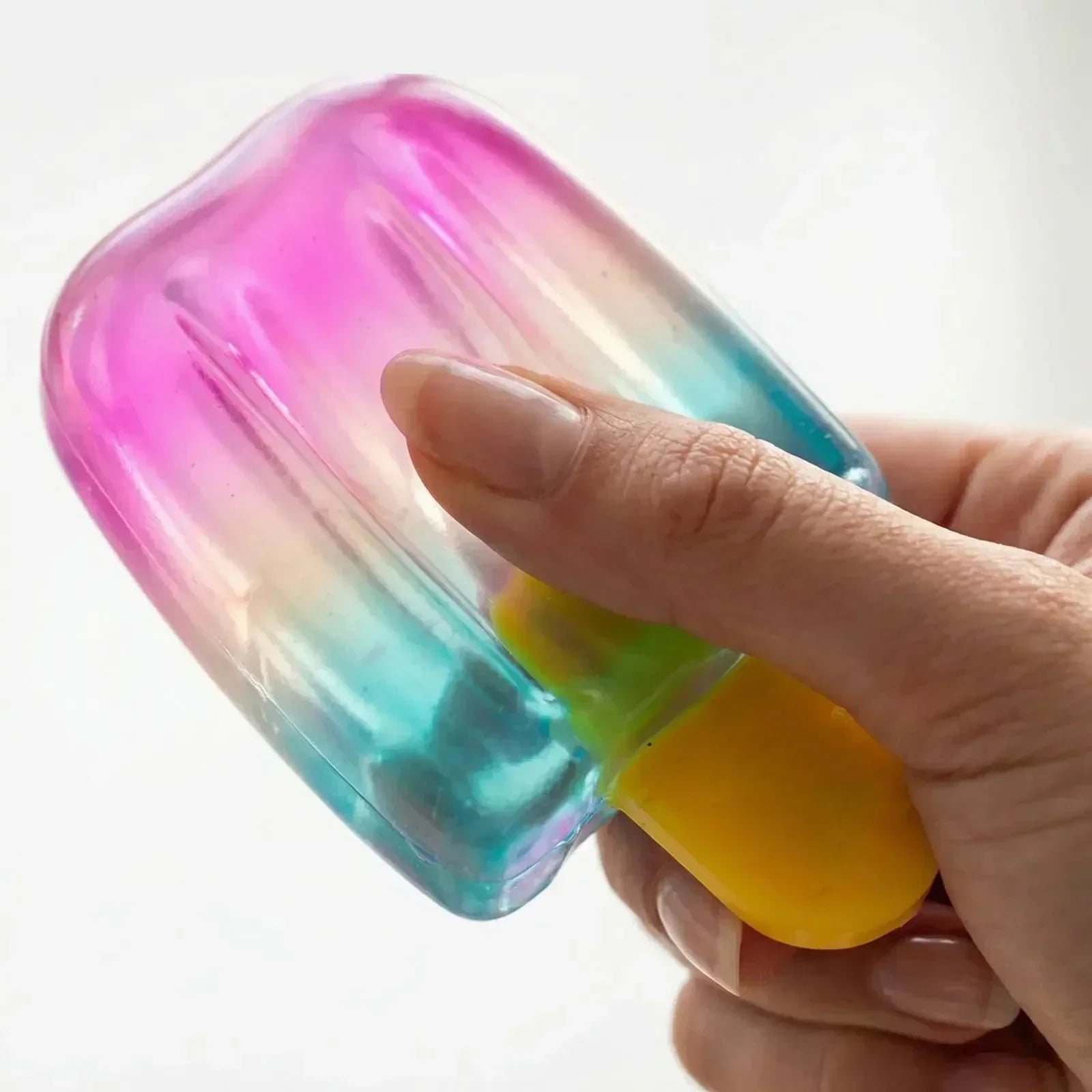 Needoh Nice Cream Cone Colorful Ice Cream Shaped Sensory Stress Reliever Fidget Tool for Anxiety & Focus for Adults & Kids##