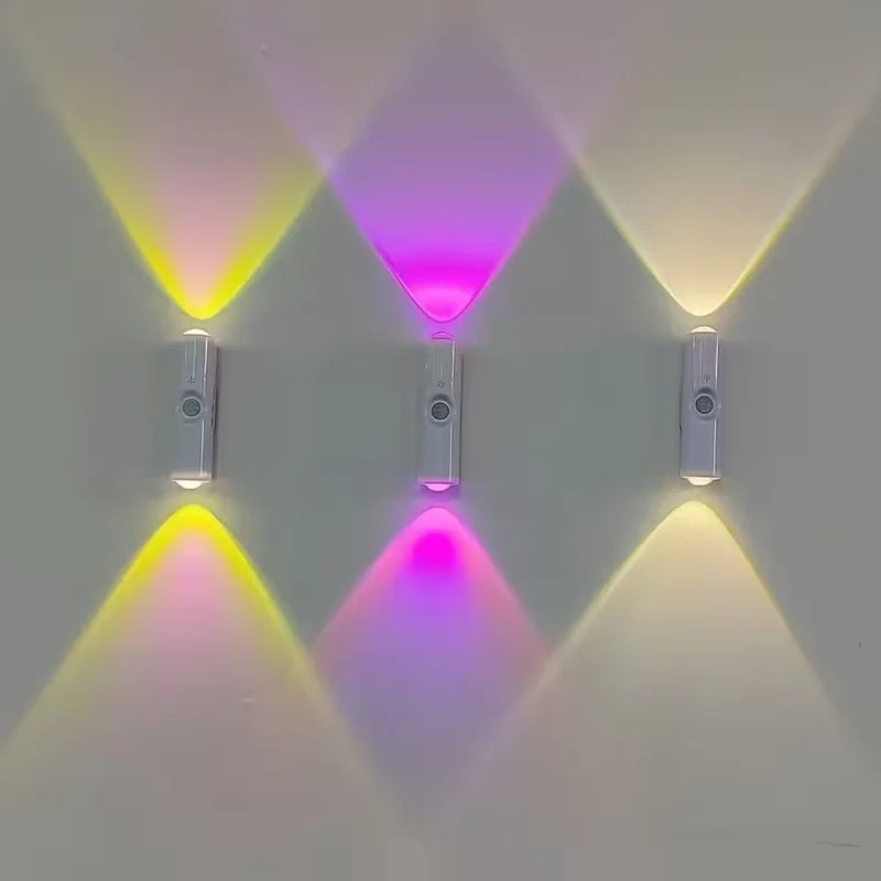Motion Sensor Smart LED Light Bar - Wall-Mounted Dimmable USB Lighting for Stairs Hallway Bedroom Home Use