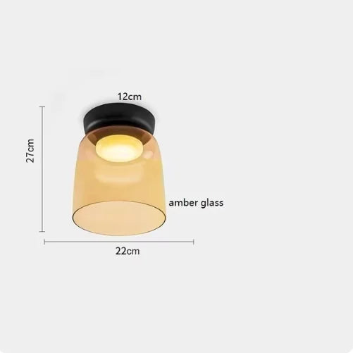 LEVELS Glass Ceiling Lamp Bedroom led Medieval Colourful lamps for Restaurant Creative Dining Room bedroom Balcony hallway Lamps