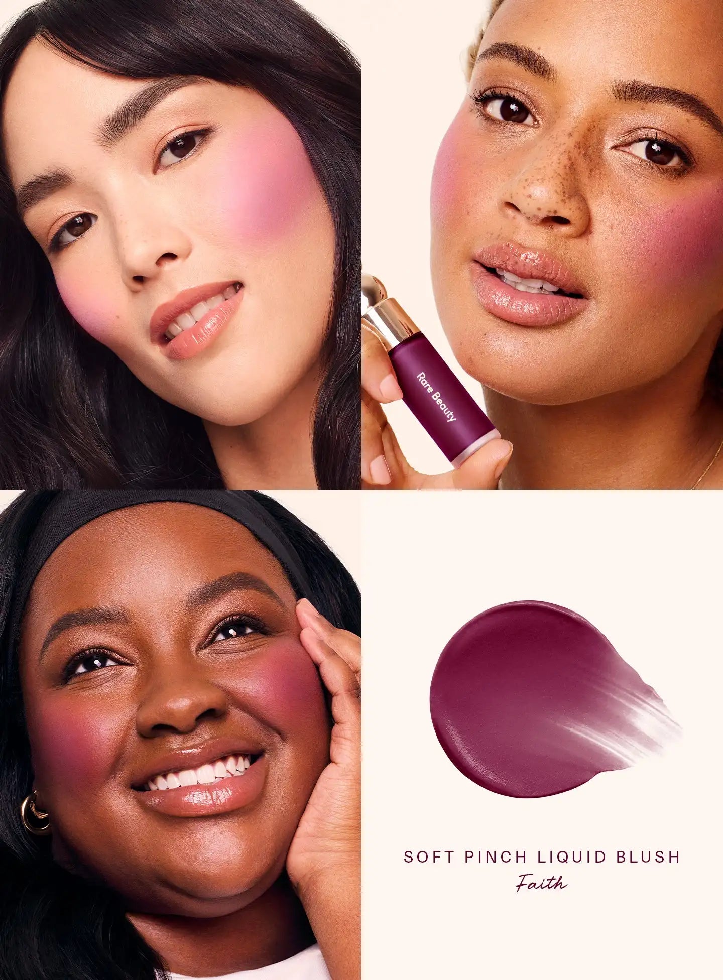 Rare Beauty Soft Pinch Matte Bouncy Cushiony Cream-to-powder Blush Airy and Lightweight Makeup Positive Light Liquid Luminizer