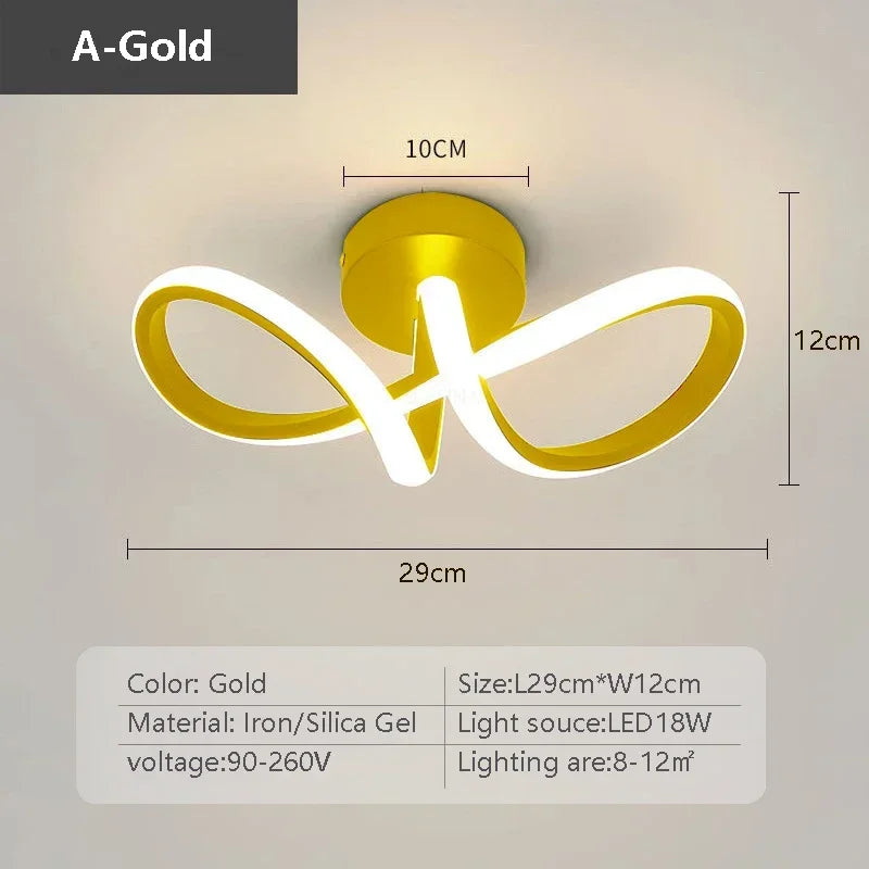 Modern LED Ceiling Light Corridor Lighting Fixture Minimalist Line Lamps Aisle Entryway Staircase Corner Indoor Decor Led Lustre