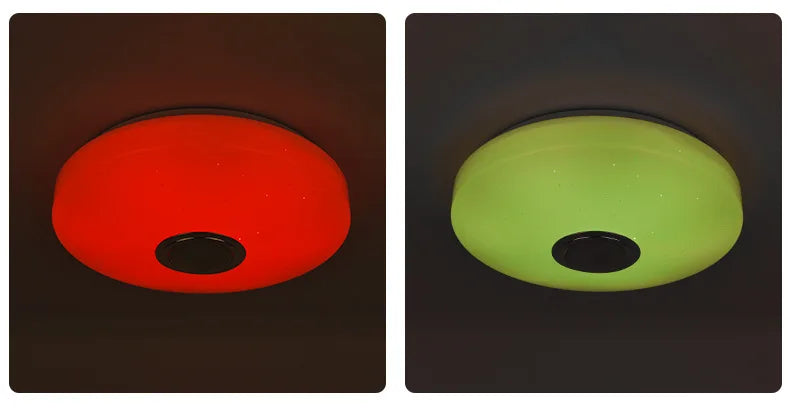 RGB Smart Home LED Ceiling Light With Speakers For Music APP Remote Control Bluetooth Interior Decoration Bedroom Party