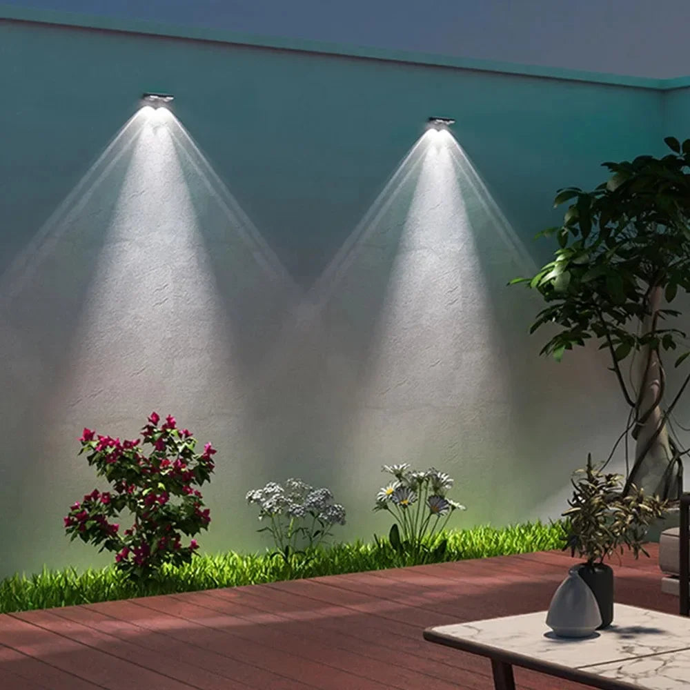 1-4Pcs Solar Fence Lights Solar Powered LED Deck Light Color Changing Waterproof Outdoor Illumination for Fence Posts Balcony