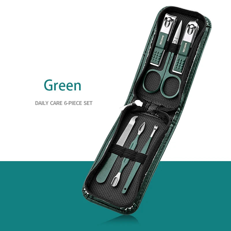 Professional 7-18 Piece Nail Care Kit Stainless Steel Manicure Nail Clippers High Aesthetic Value Portable and Practica Tools