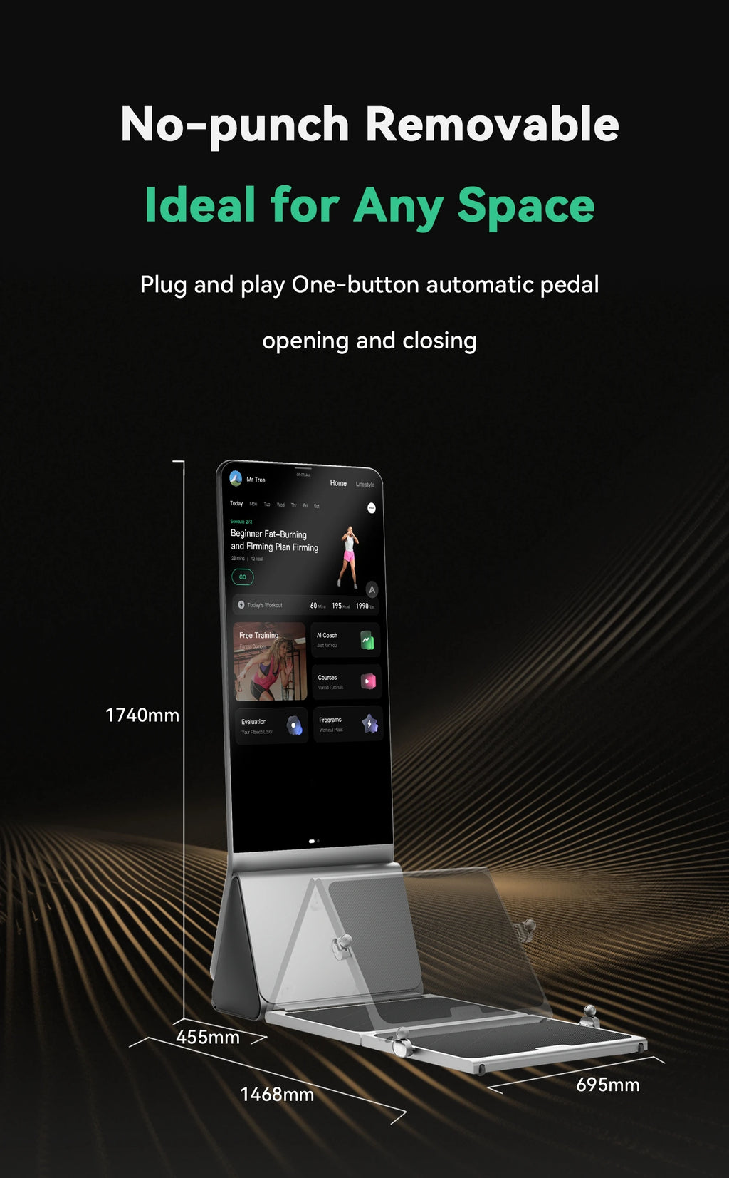 Luxury Smart Digital Gym Mirror for Home & Yacht Touch Screen & WiFi Feature Smart Beauty Mirror