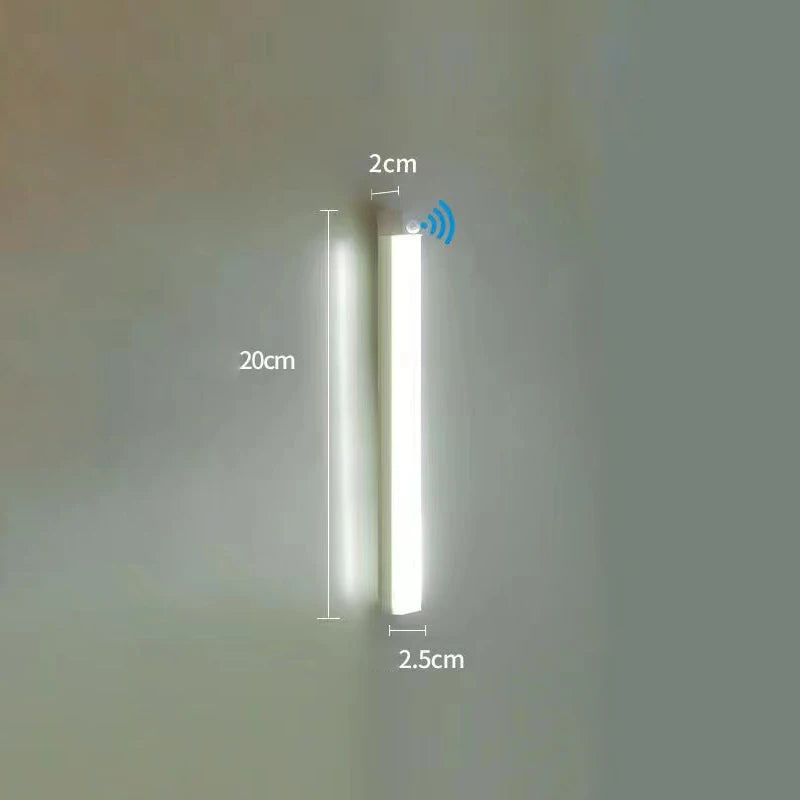 LED Motion Sensor Light Wireless LED Night Light Type C Rechargeable Light Cabinet Wardrobe Lamp Staircase Backlight For Kitchen