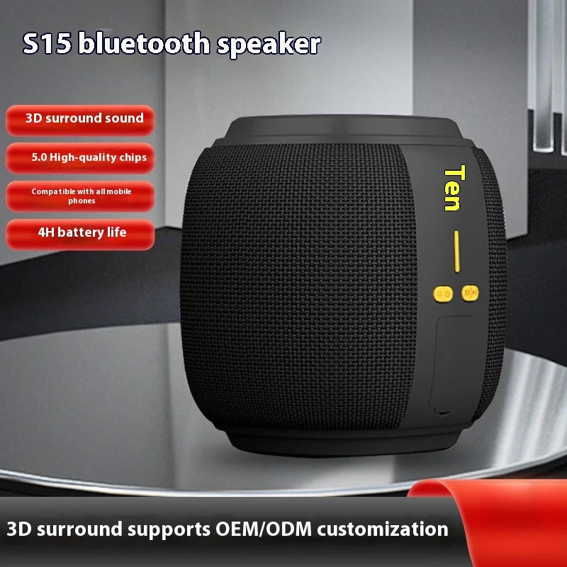 New Bluetooth Speaker: Outdoor, Cycling, Wireless, Portable, TF Card Slot, Bass Boost, Home Desktop Audio.