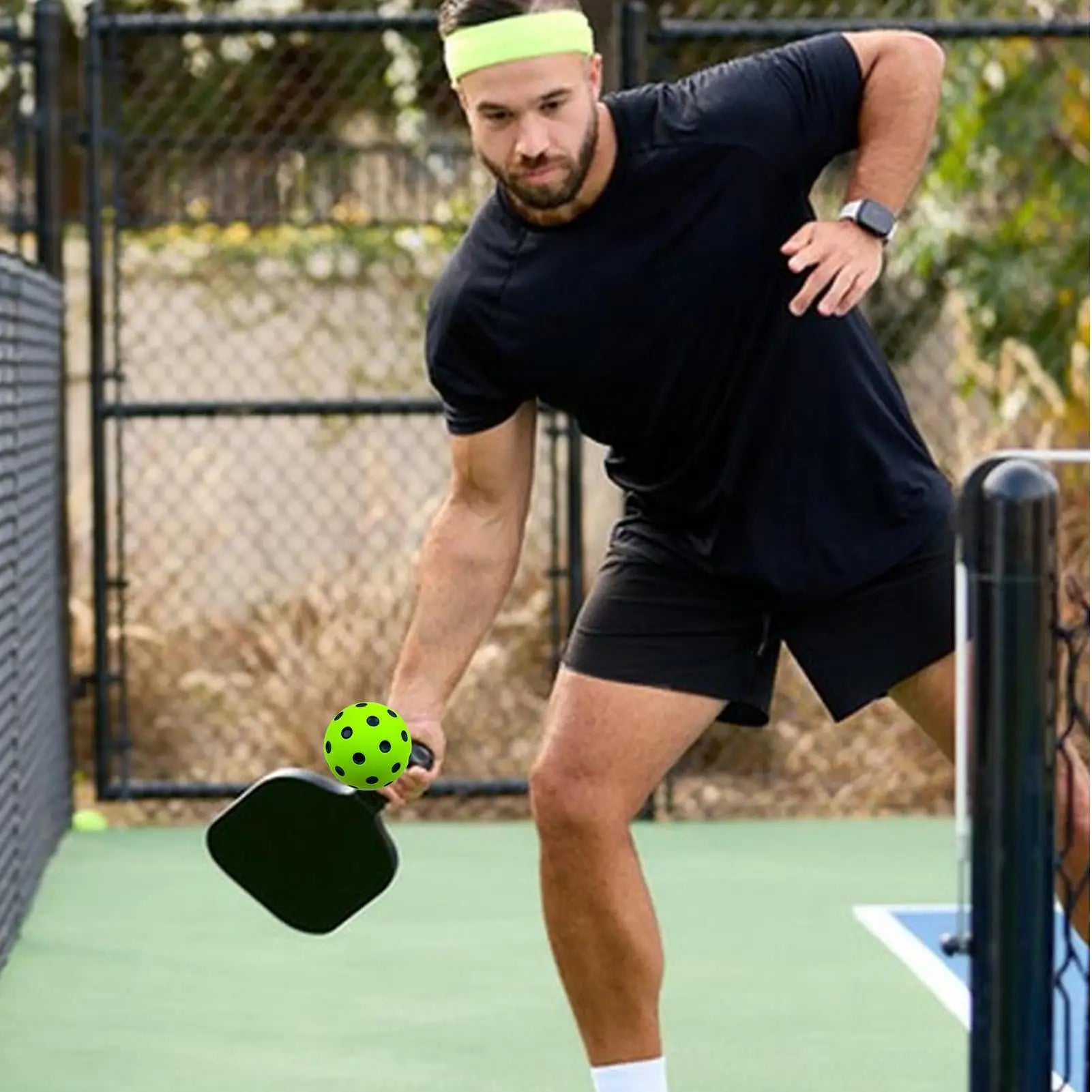 Quiet Foam Pickleball Balls 74MM Indoor Practice Balls No Noise for Apartment Condo Garage Training Backyard Silent Games