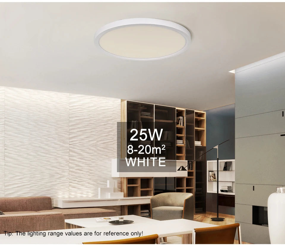 Smart Ceiling Lights 0.94 Inch Remote APP Control Ultra Thin Dimmable Modern Round LED Ceiling Lamp Bedroom Dining Room Kitchen