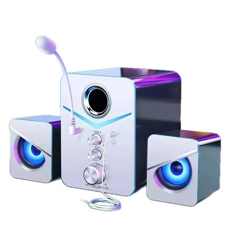 Bluetooth Speaker Home Theater Sound Bass System Mini Speakers Desktop Computer MP3 Player Audio for PC Phone Subwoofer Soundbar