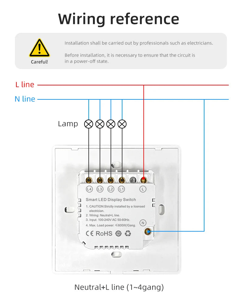 Hotel Name Lux-ury Sm-art Lighting Switch with Display Voice Control Sm-art Home Products