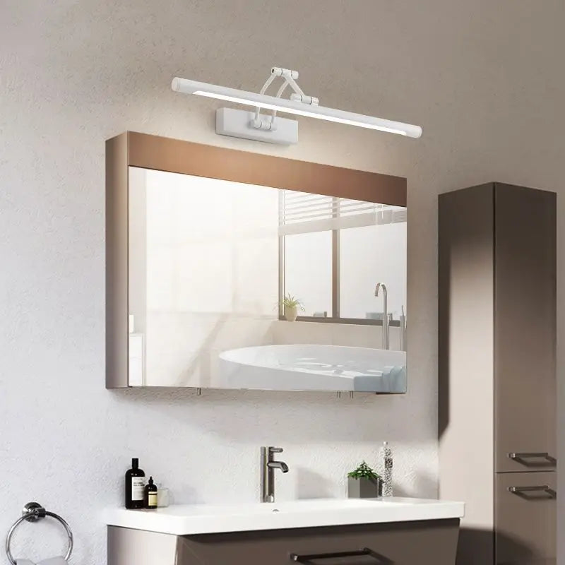 QUASHION Bathroom Mirror Wall Lamp LED Metal Foldable Cabinet Sconce Lighting Fixture Nordic Simple Modern Dressing Table Lustre