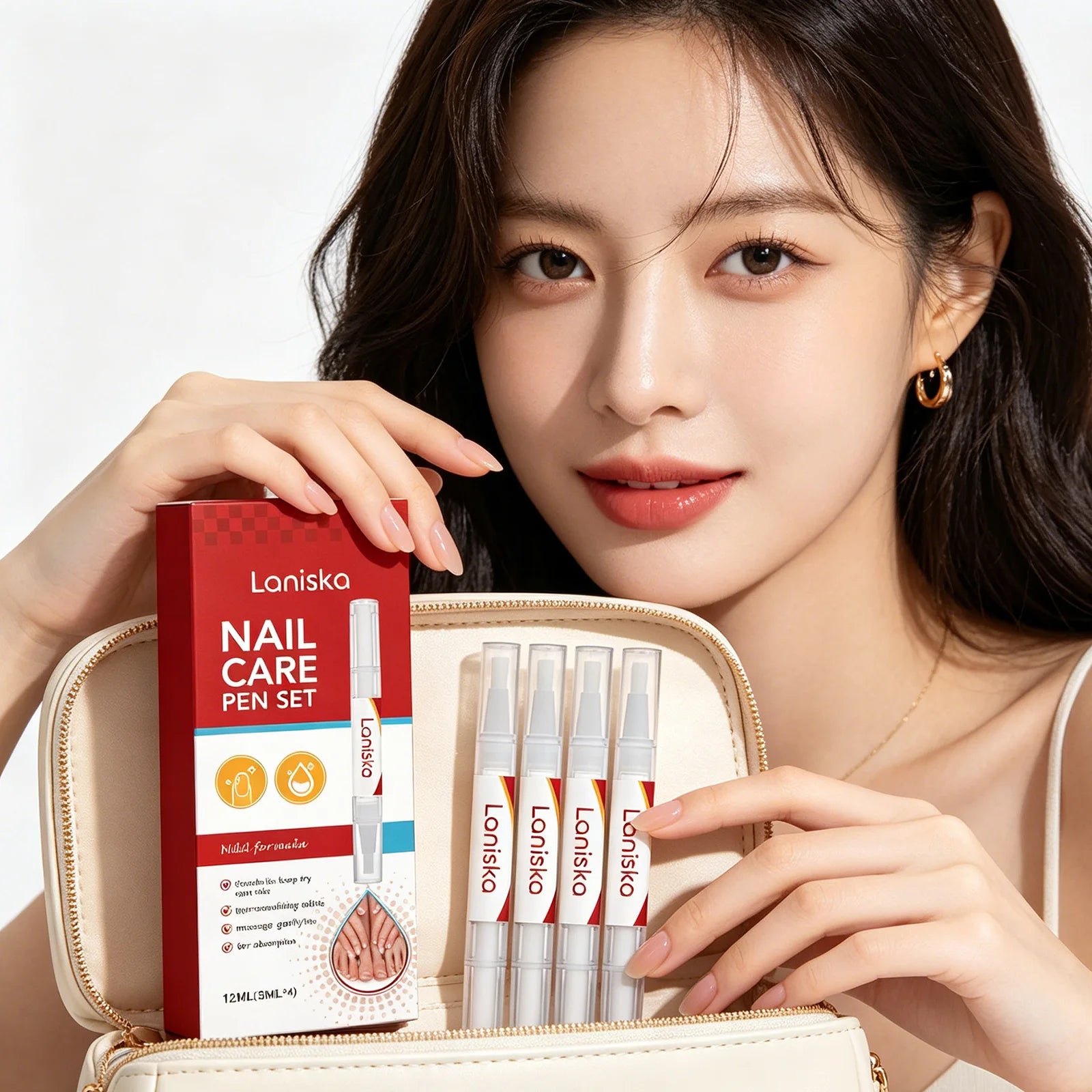 Nail Repair Pen Set Treatment Damaged Reduce Cracking Improve Dry Cuticle Remove Dead Skin Nourishing Portable Nail Care Product