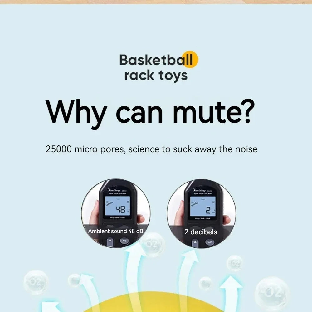 PU Foam Basketball Kids Indoor Silent Basketball Bouncing Mute No Noise Ball Bounce Squeezable Mute Bouncing Sports Basketball
